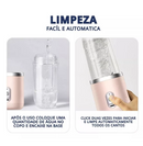 Mini Liquidificador Mixer Processador Portátil Casa Camping Carro Recarregável 2 Copos Bivolt
