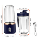 Mini Liquidificador Mixer Processador Portátil Casa Camping Carro Recarregável 2 Copos Bivolt